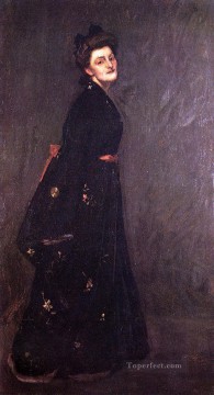 William Merritt Chase Painting - The Black Kimono William Merritt Chase
